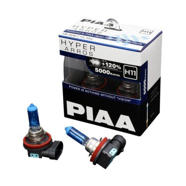 PIAA Hyper Arros 5000K Halogen Bulb Kit (2pcs) - Image 2