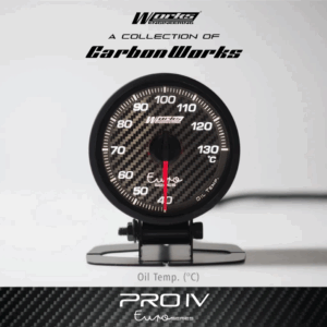 Works Engineering Pro IV 52mm Euro Series Gauge - Engine / Transmission Oil Temperature Gauge