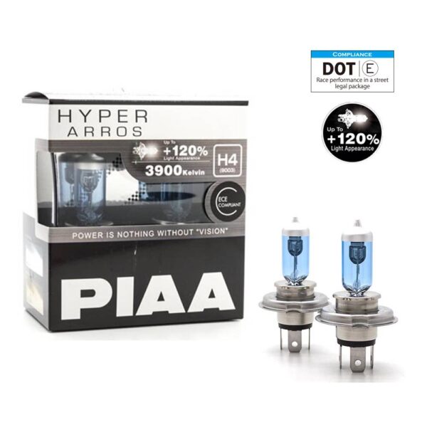 PIAA Hyper Arros 3900K Halogen Bulb Kit (2pcs) - Image 4