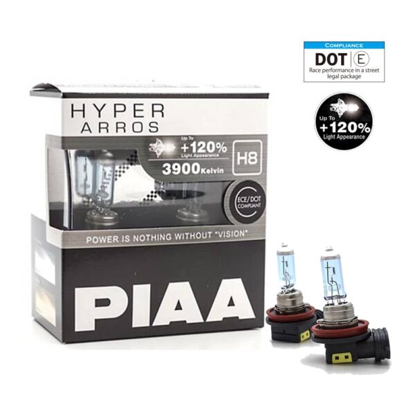 PIAA Hyper Arros 3900K Halogen Bulb Kit (2pcs) - Image 6