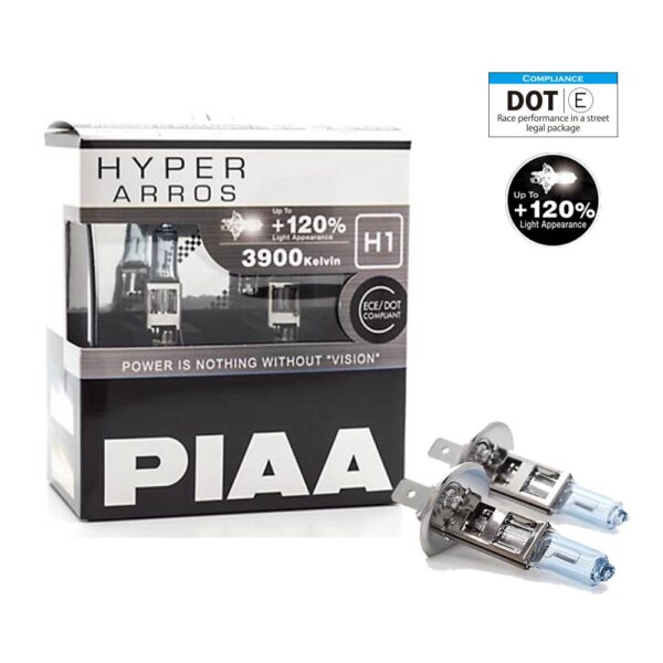 PIAA Hyper Arros 3900K Halogen Bulb Kit (2pcs)