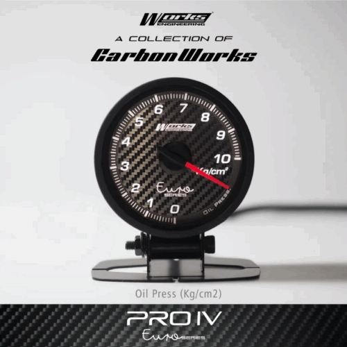 Works Engineering Pro IV 52mm Euro Series Gauge – Oil Pressure Gauge