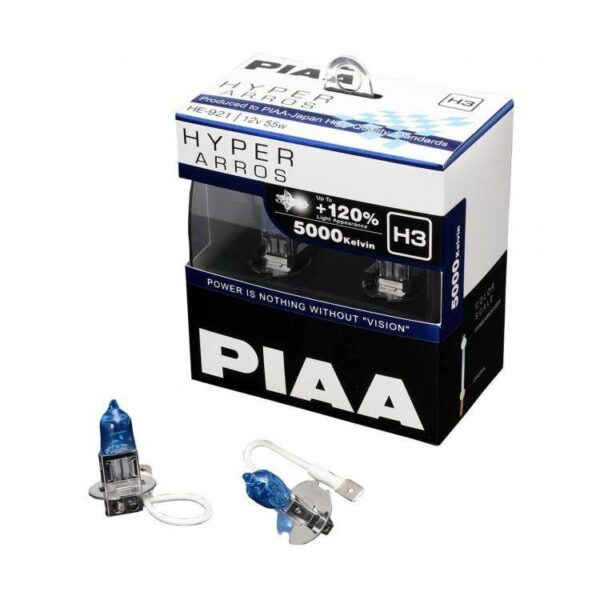 PIAA Hyper Arros 5000K Halogen Bulb Kit (2pcs) - Image 3