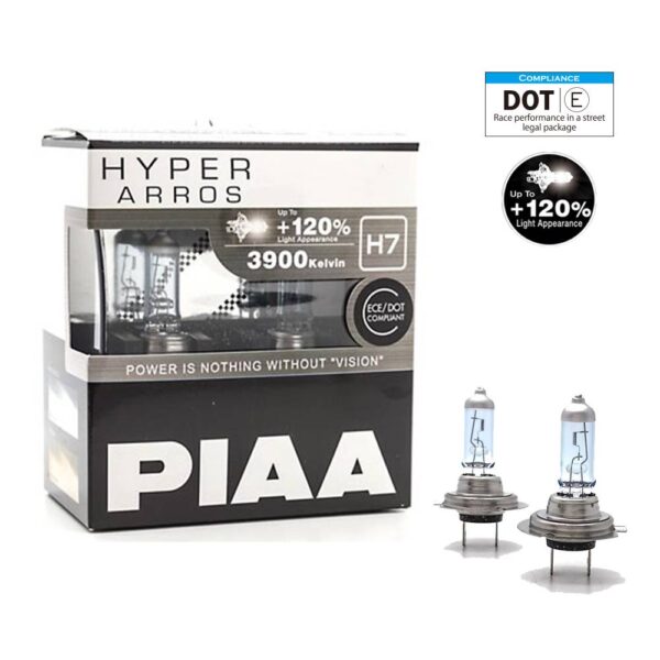 PIAA Hyper Arros 3900K Halogen Bulb Kit (2pcs) - Image 5