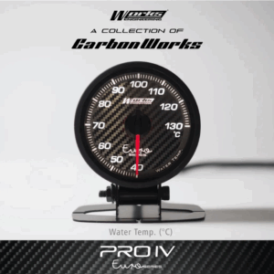 Works Engineering Pro IV 52mm Euro Series Gauge - Coolant / Water Temperature Gauge
