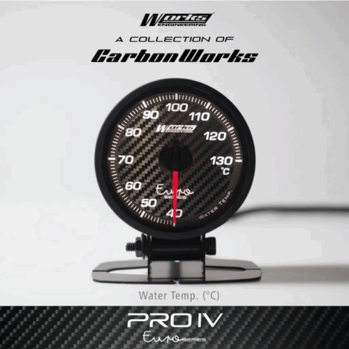 Works Engineering Pro IV 52mm Euro Series Gauge – Coolant / Water Temperature Gauge