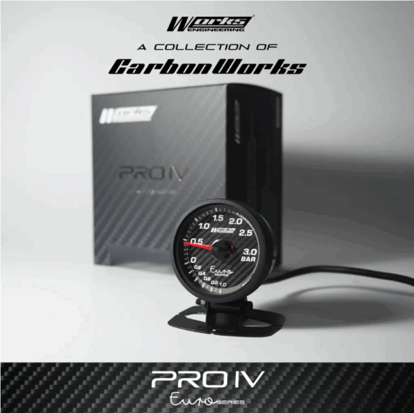Works Engineering Pro IV 52mm Euro Series Gauge - 3 Bar Boost Gauge - Image 2