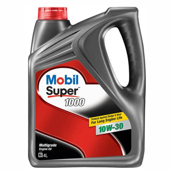 Mobil Super 1000 10W-30 Premium Multigrade Passenger Vehicle Engine Oils 4L
