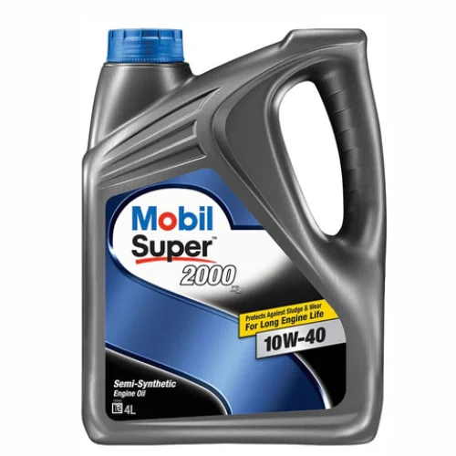 Mobil Super 2000 X2 10W-40 Premium Semi-Synthetic Passenger Vehicle Engine Oil 4L