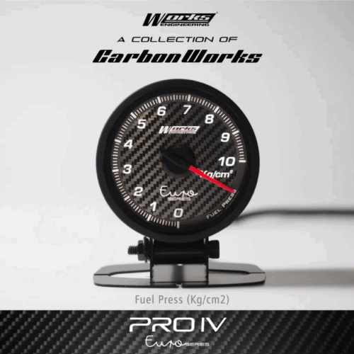 Works Engineering Pro IV 52mm Euro Series Gauge – Fuel Pressure Gauge