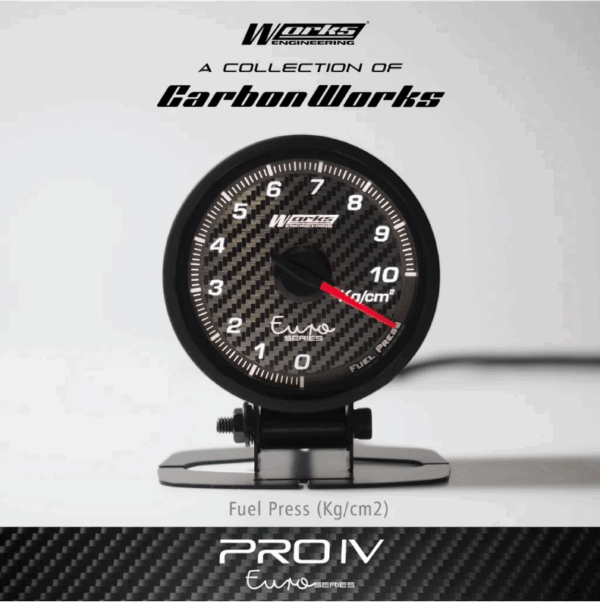 Works Engineering Pro IV 52mm Euro Series Gauge - Fuel Pressure Gauge