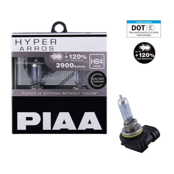 PIAA Hyper Arros 3900K Halogen Bulb Kit (2pcs) - Image 8