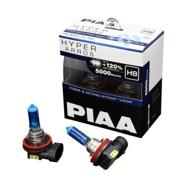 PIAA Hyper Arros 5000K Halogen Bulb Kit (2pcs) - Image 6