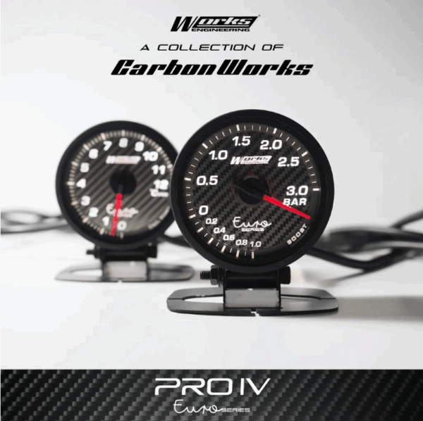 Works Engineering Pro IV 52mm Euro Series Gauge - 3 Bar Boost Gauge - Image 5